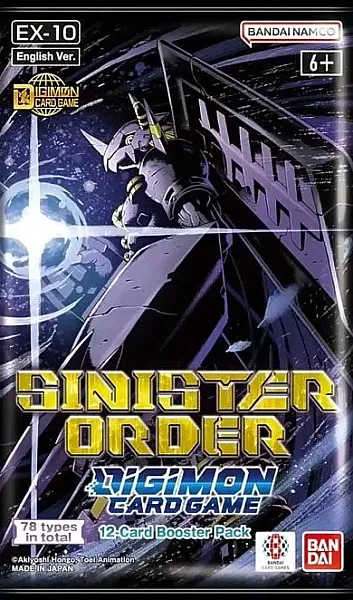 DIGIMON CARD GAME - SINISTER ORDER BOOSTER PACK [EX-10] - EN
